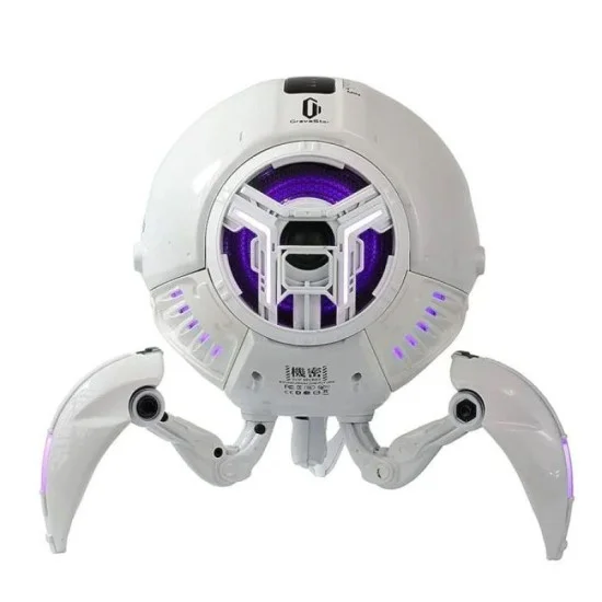 GravaStar Mars Pro Bluetooth 5.0 Speaker With Bass Boost And Stereo Sound - White
